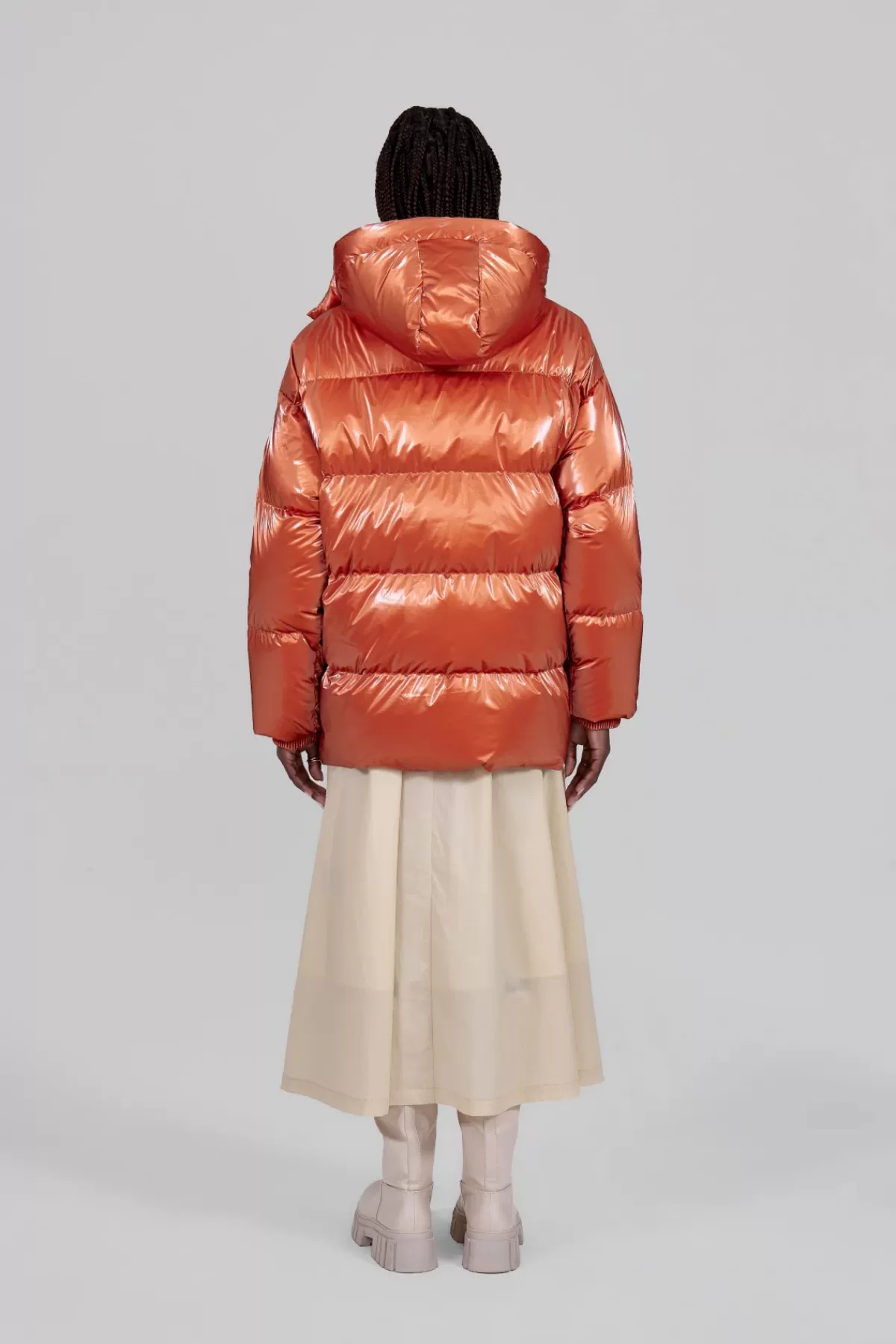 Doudoune oversize ceinturable en nylon brillant Manie Bright>Gertrude New