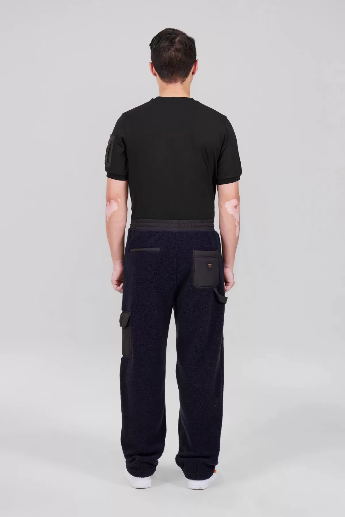 Pantalon coupe droite bicolore unisexe en sherpa Tetsuo>Gertrude Flash Sale