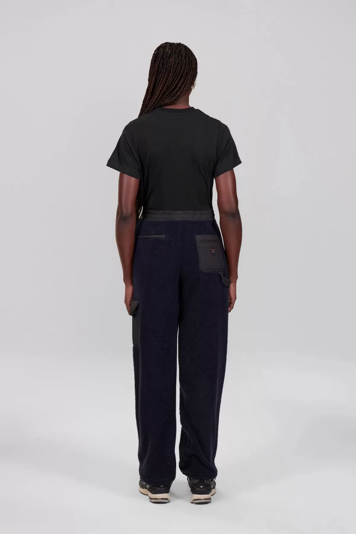 Pantalon coupe droite bicolore unisexe en sherpa Tetsuo>Gertrude Flash Sale