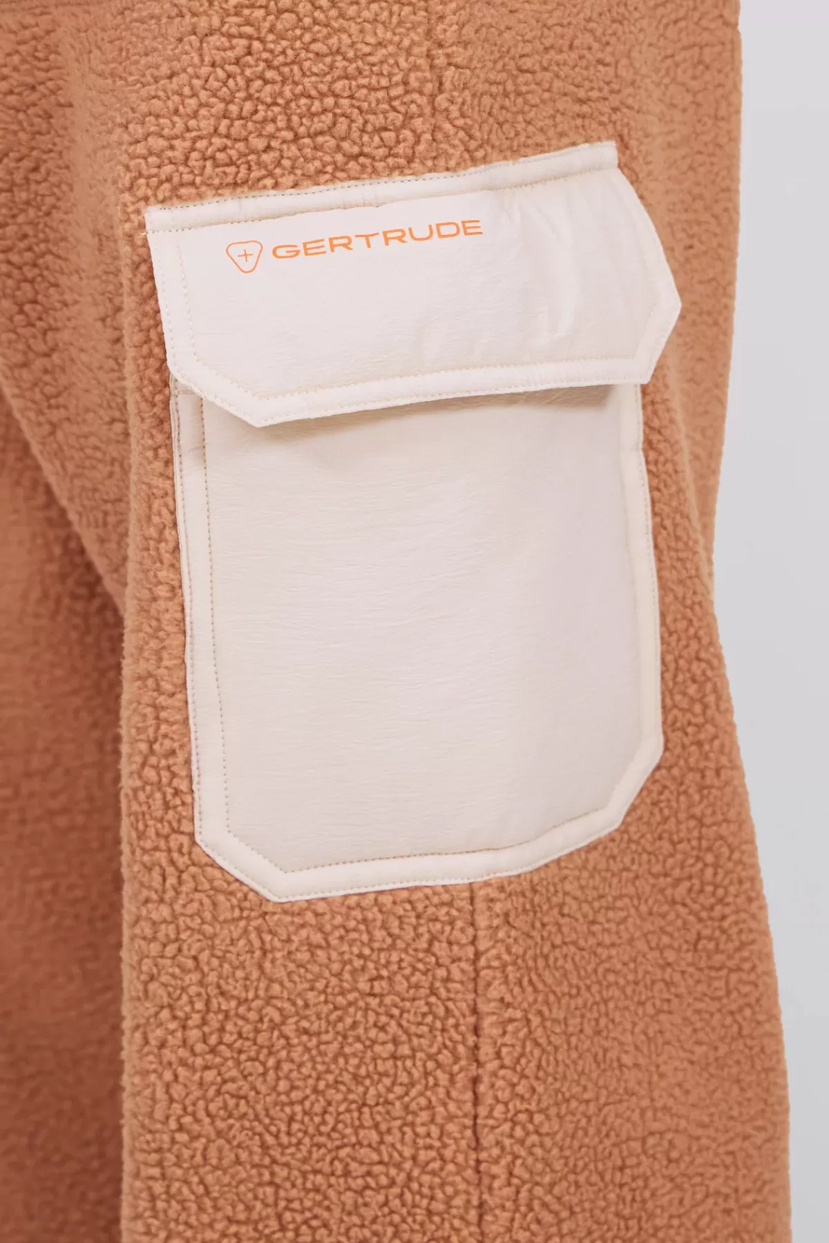 Pantalon coupe droite bicolore unisexe en sherpa Tetsuo>Gertrude Outlet