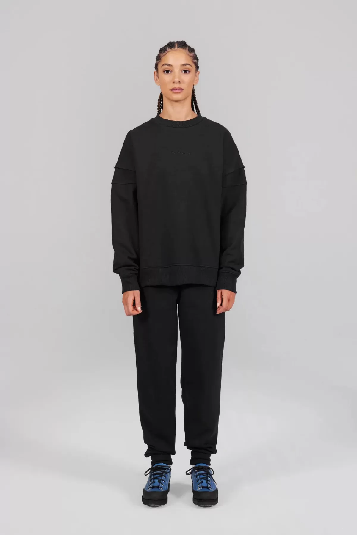 Sweat col rond bicolore unisexe Stan>Gertrude Discount