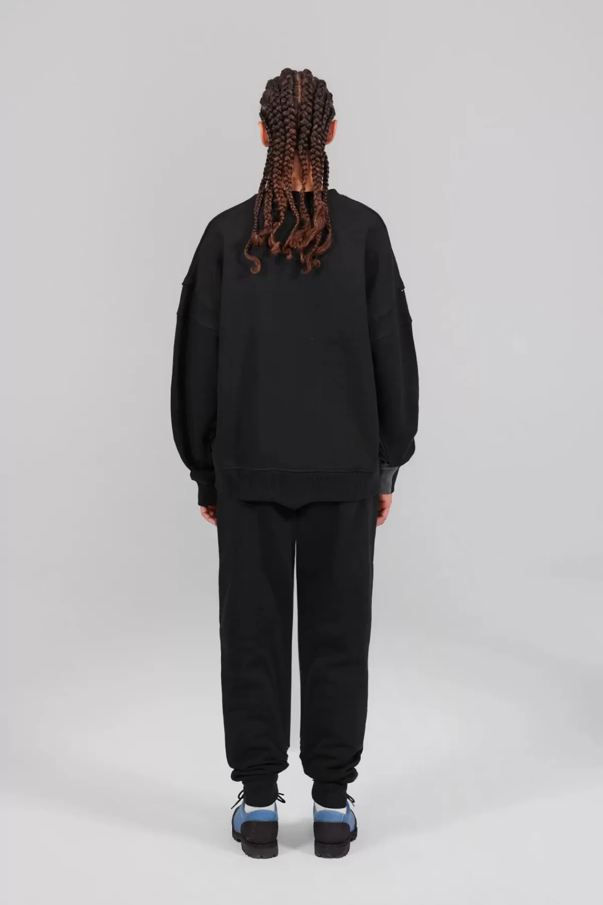 Sweat col rond bicolore unisexe Stan>Gertrude Discount